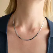 Astrid & Miyu Essential Snake collier chaîne argent