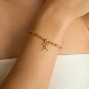 Astrid & Miyu Gemini charme clip Gémeaux doré