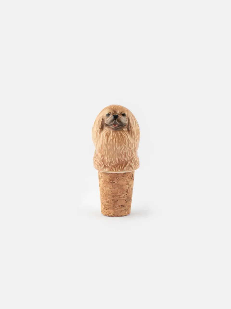Nach Bijoux Shih Tzu Marron bouchon bouteille porcelaine