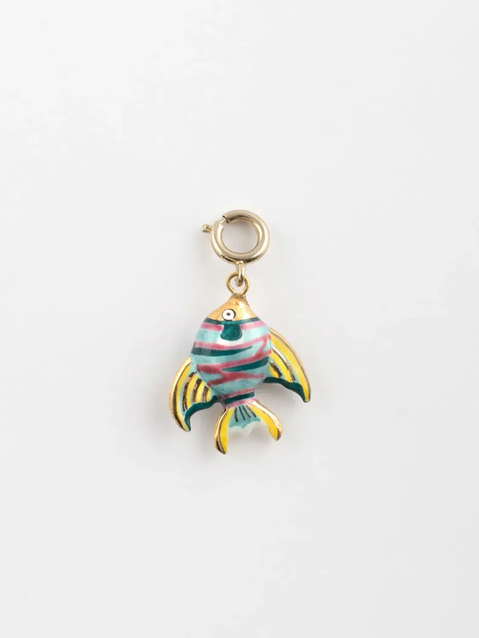 Nach Bijoux Maxi Poisson Arc-en-ciel charms porcelaine 2,3 cm