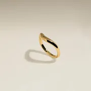 Astrid & Miyu Wave bague vague or