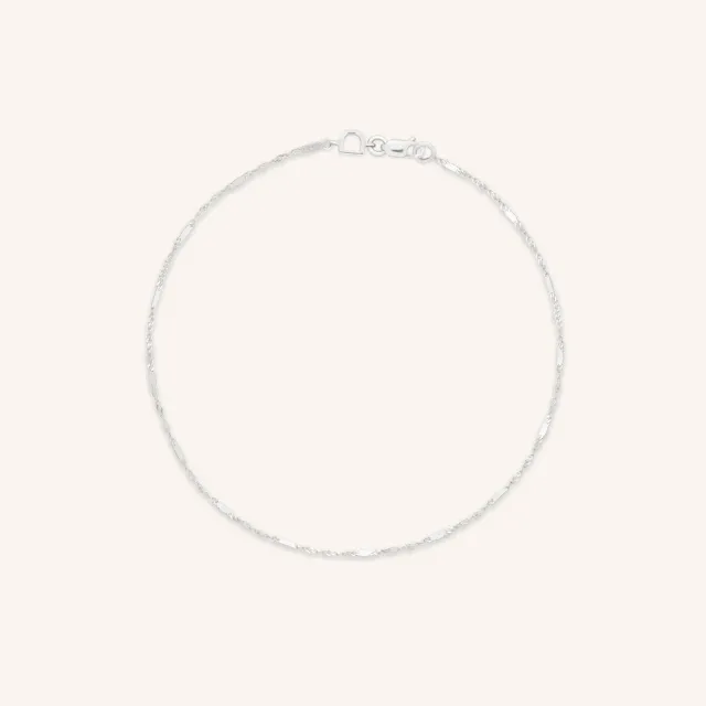 Astrid & Miyu Astrid Story Chain bracelet or blanc massif