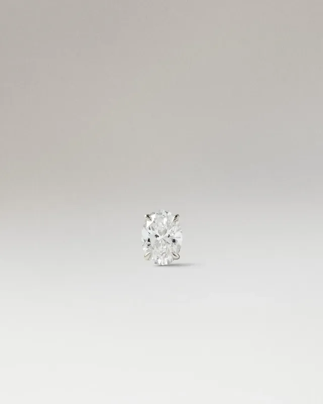 PDPAOLA Ace mono puce or blanc diamant rond