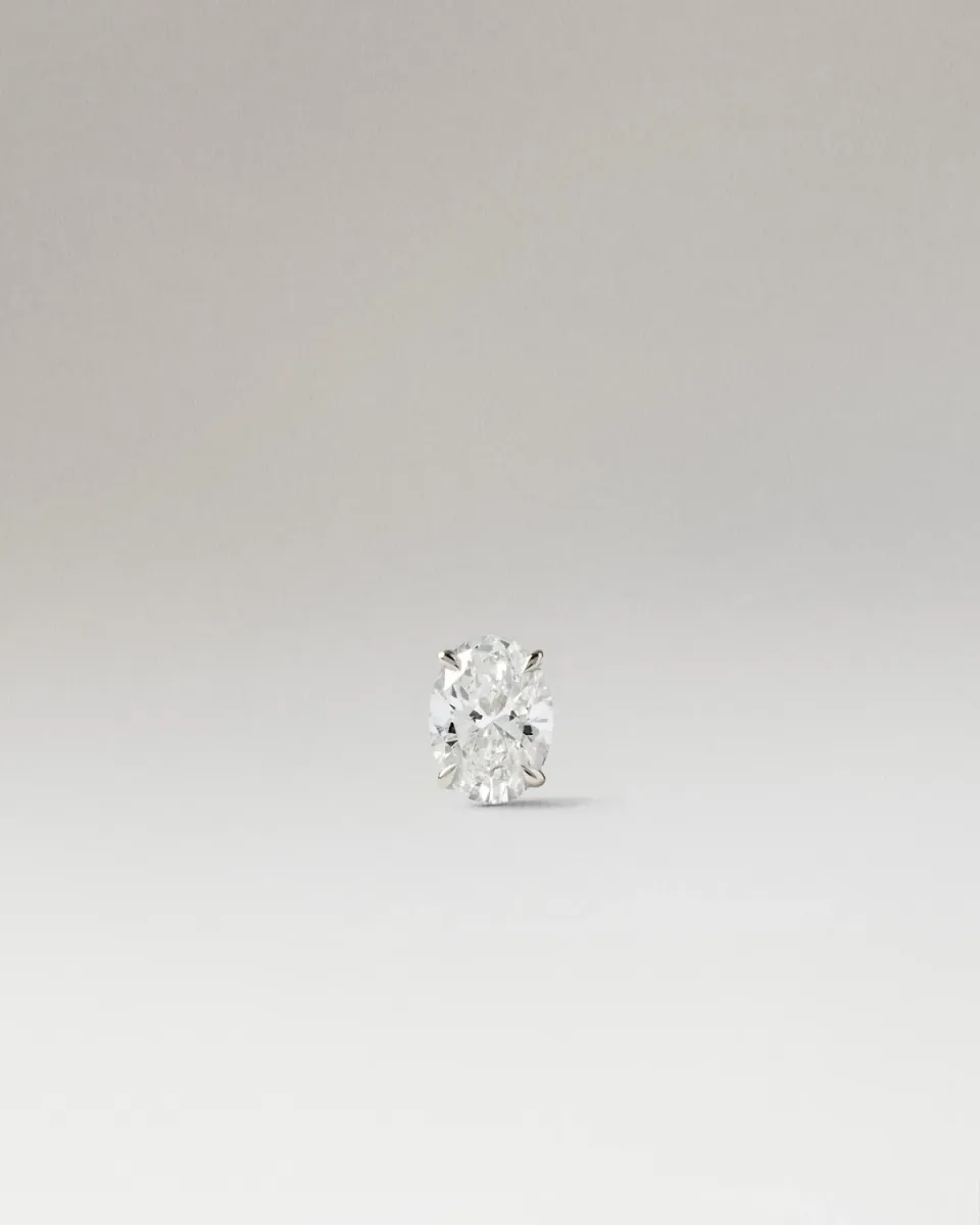 PDPAOLA Ace mono puce or blanc diamant rond