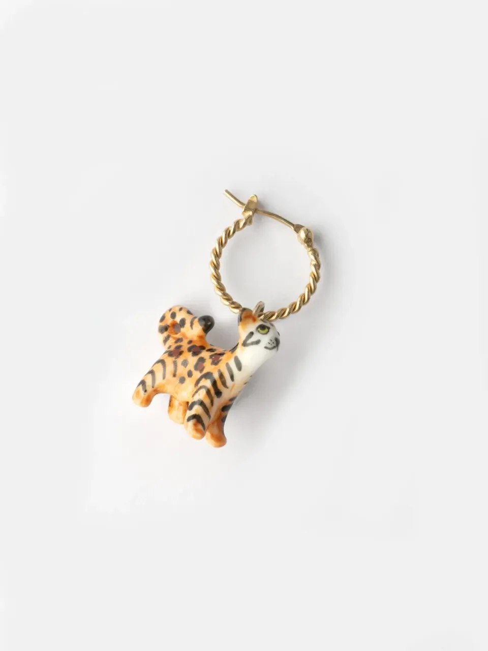 Nach Bijoux Bengal mini créole chat porcelaine à l'unité