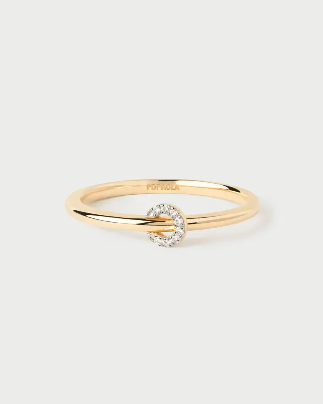 PDPAOLA Loop bague or diamants 0,03 carat