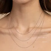 Astrid & Miyu Miyu Chain collier or blanc massif
