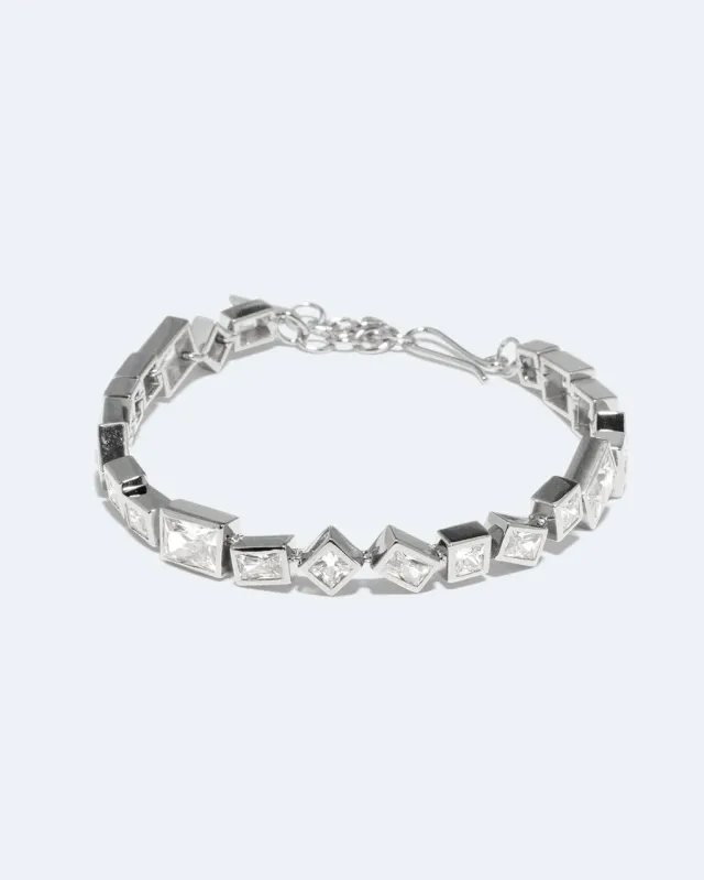 Completedworks Dare bracelet argent recyclé zirconia