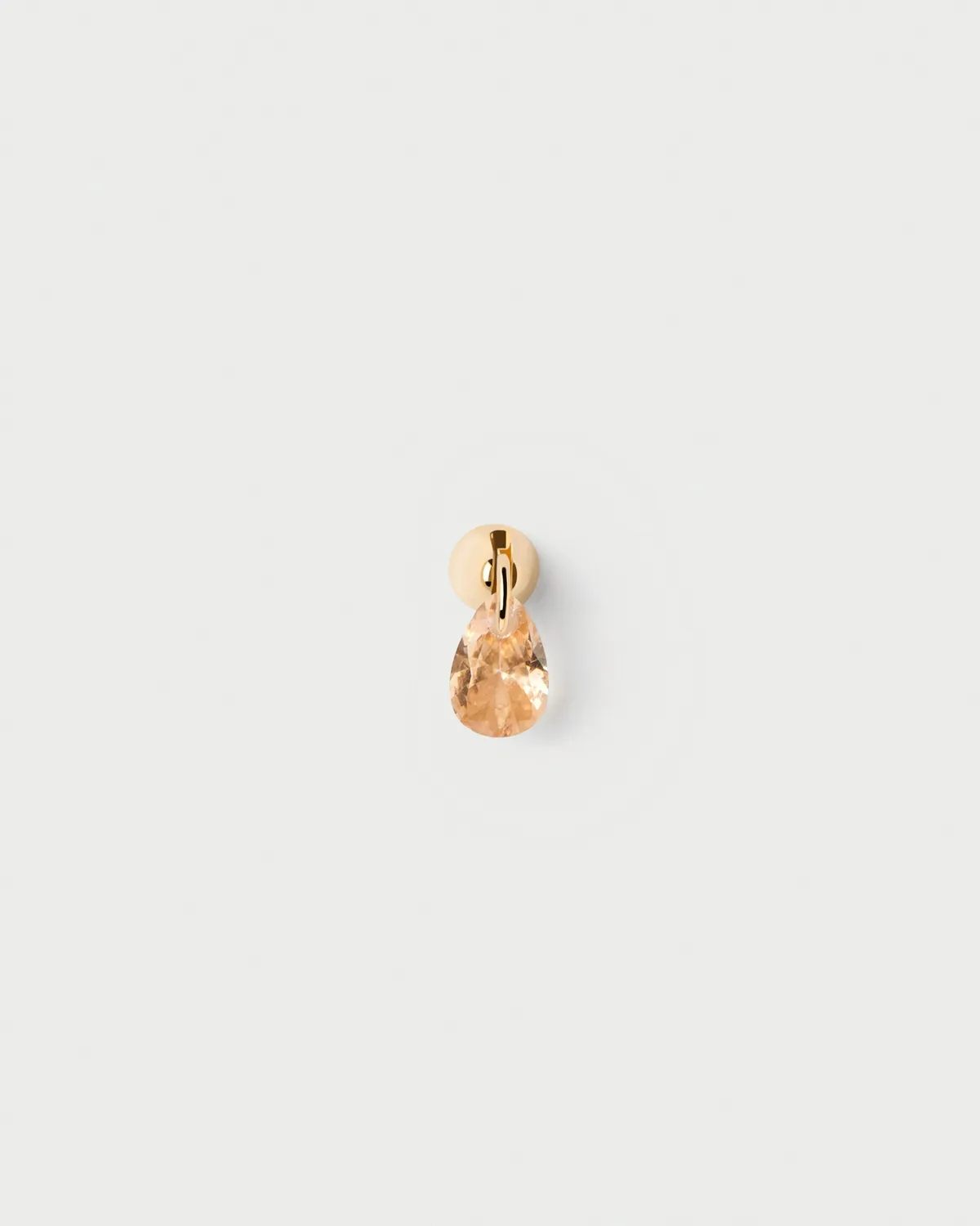 PDPAOLA Peach Lily mono boucle zircon pêche
