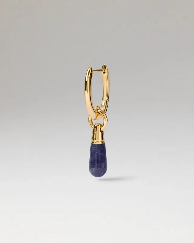 PDPAOLA Jupiter mono boucle sodalite 33 mm dorée