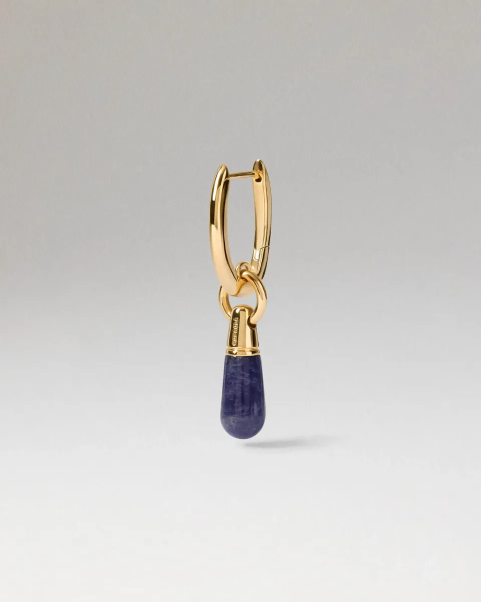 PDPAOLA Jupiter mono boucle sodalite 33 mm dorée