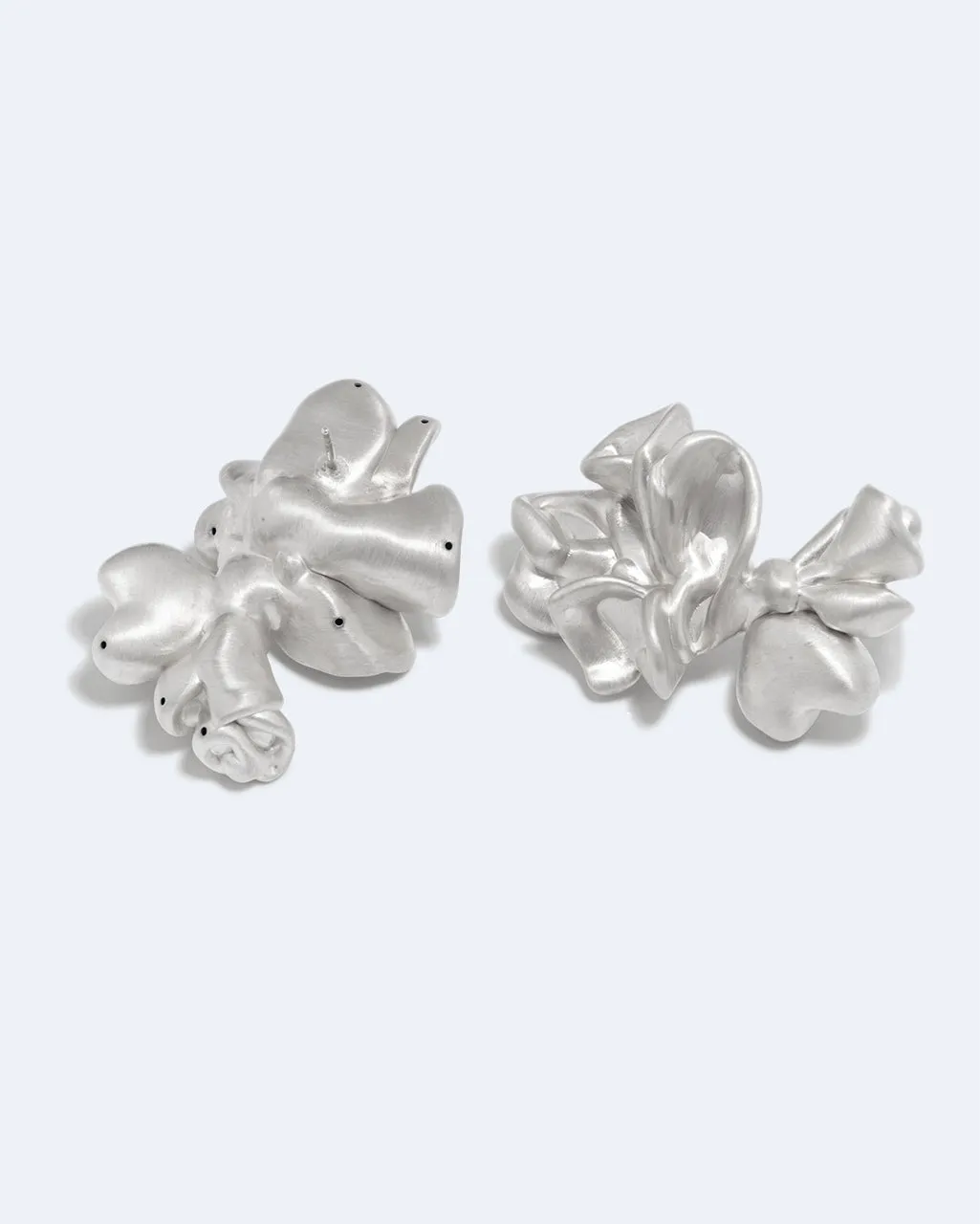 Completedworks Oversized Splotch boucles d'oreilles argent