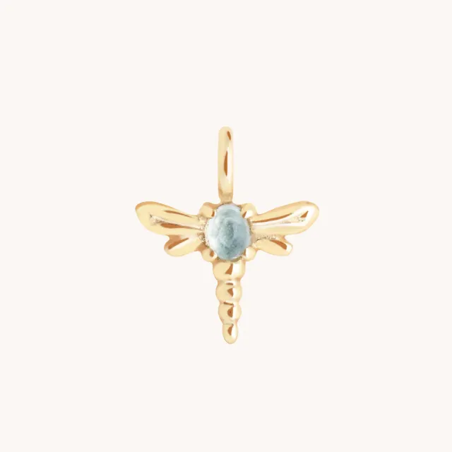 Astrid & Miyu Dragonfly breloque or jaune 9 carats