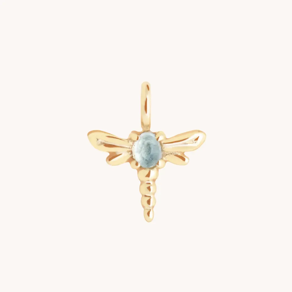 Astrid & Miyu Dragonfly breloque or jaune 9 carats