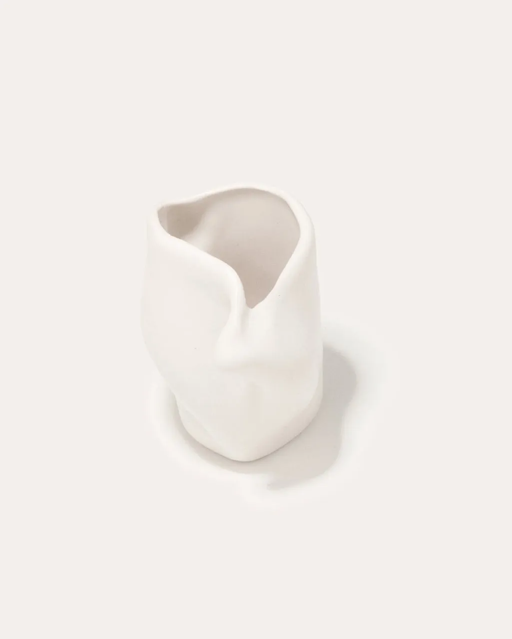 Completedworks Postures vase céramique blanc mat