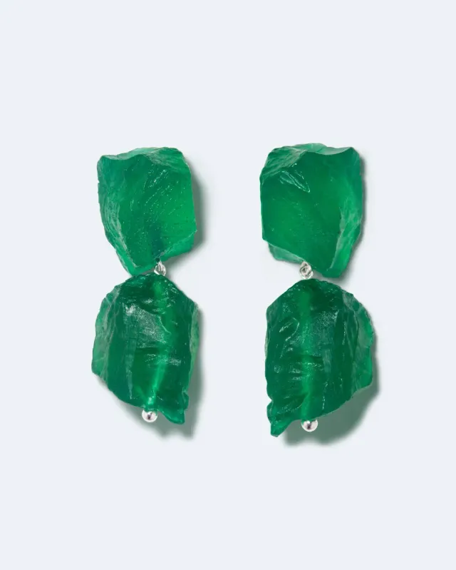 Completedworks The Iceberg's Other Half boucles résine argent