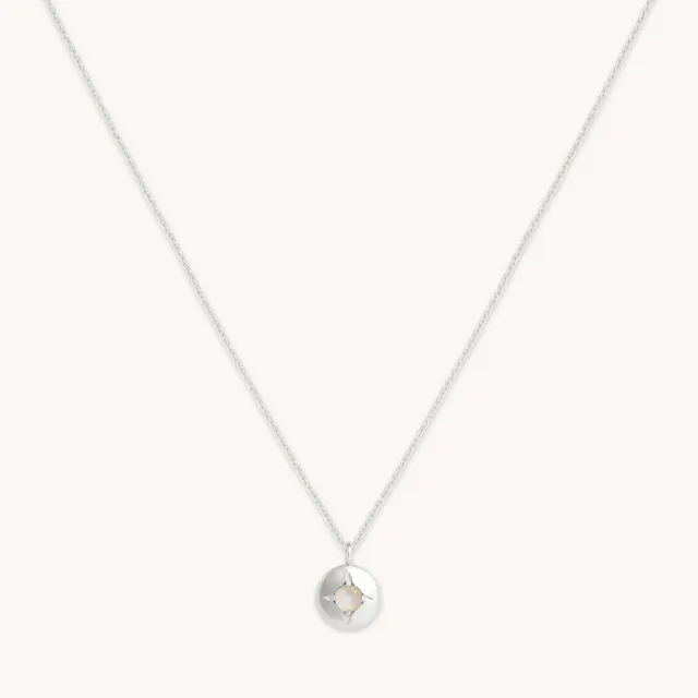 Astrid & Miyu October collier opale or blanc naissance