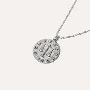Astrid & Miyu Libra Bold Zodiac Collier Balance argent