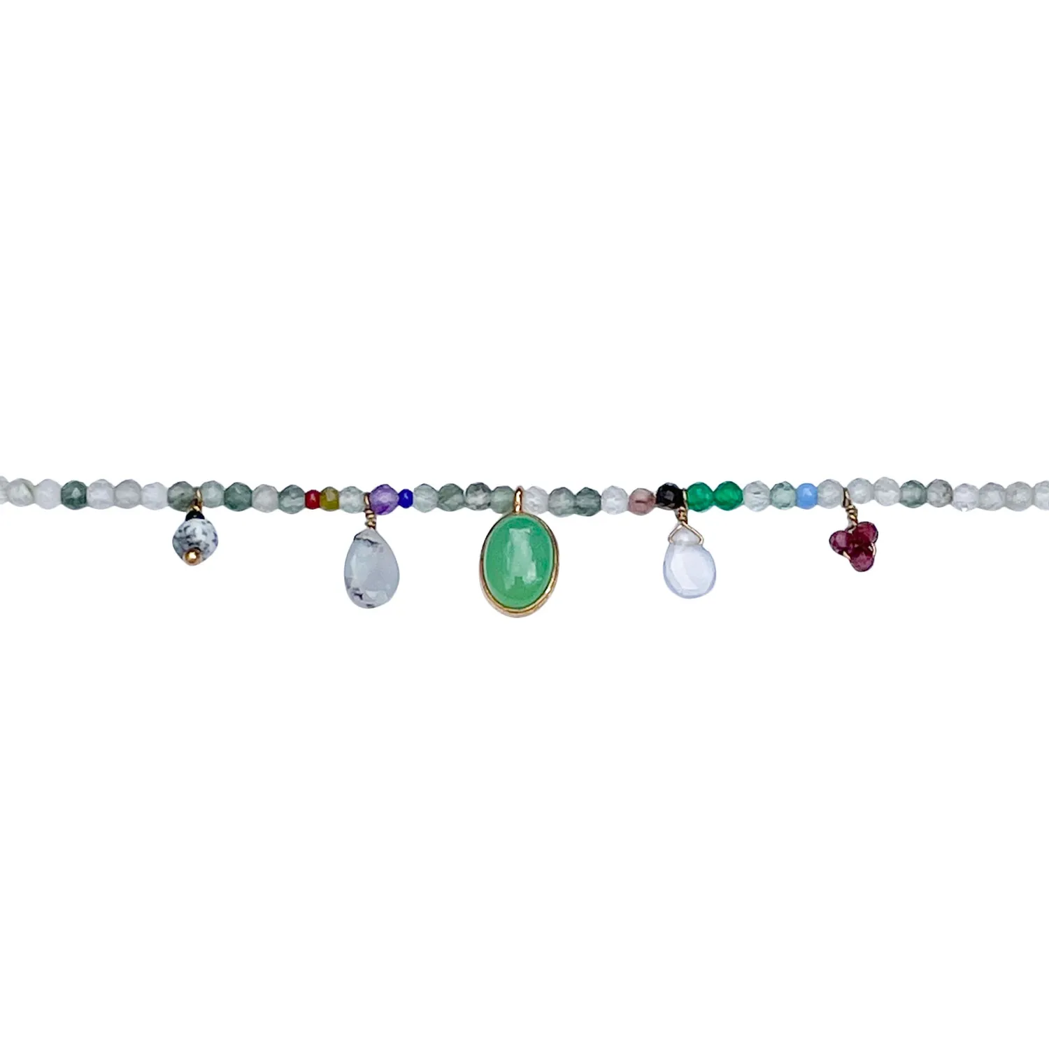 Le Fourbi de Capucine FDC182 collier grenat 39,5 cm