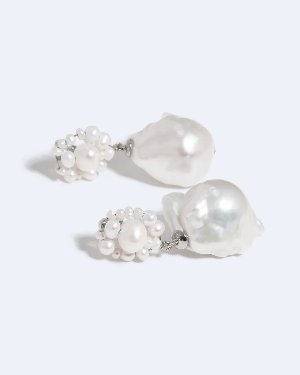 Completedworks Tra-la-la boucles perles argent sterling