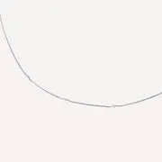 Astrid & Miyu Navette Crystal collier argent