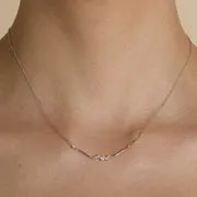 Astrid & Miyu Diamond Cluster Molten collier or blanc diamant