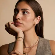Astrid & Miyu Story Strand bracelet marron tressé