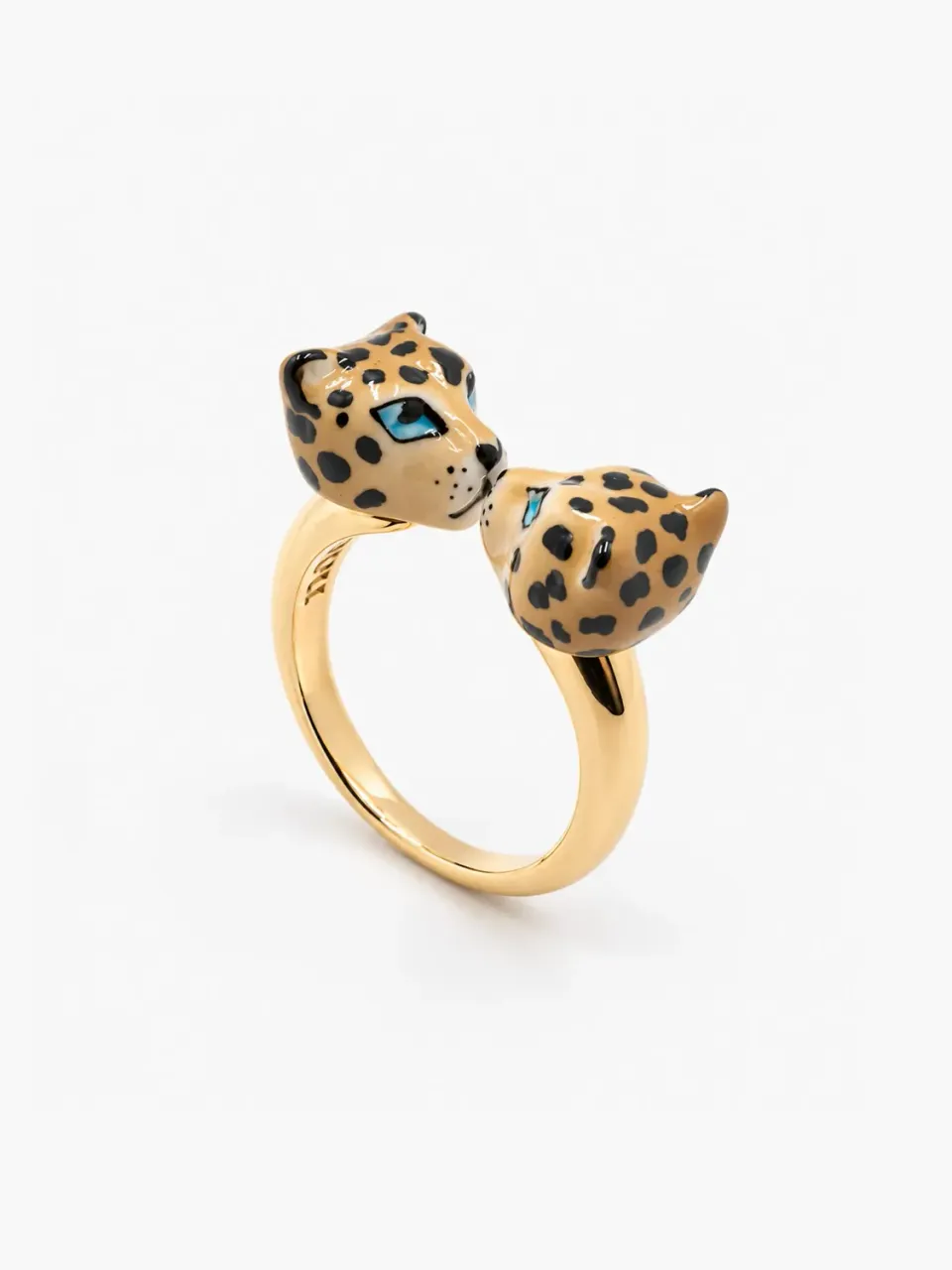 Nach Bijoux FaceToFace léopard bague ajustable porcelaine