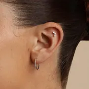 Astrid & Miyu Diamond Curved piercing diamant or blanc massif