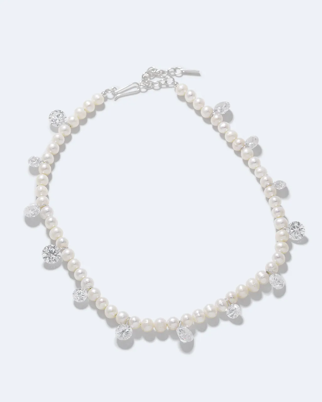 Completedworks Dreaming Awake Pearl Zirconia collier argent recyclé