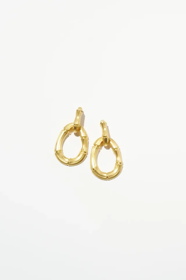 Philippe Ferrandis Bambou boucles d’oreilles percées éclat