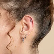 Astrid & Miyu Diamond Marquise Cluster piercing or blanc diamant