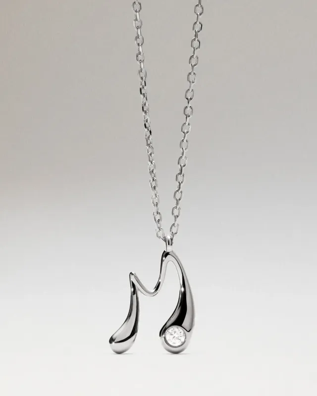 PDPAOLA Initial M collier argent 40-50 cm