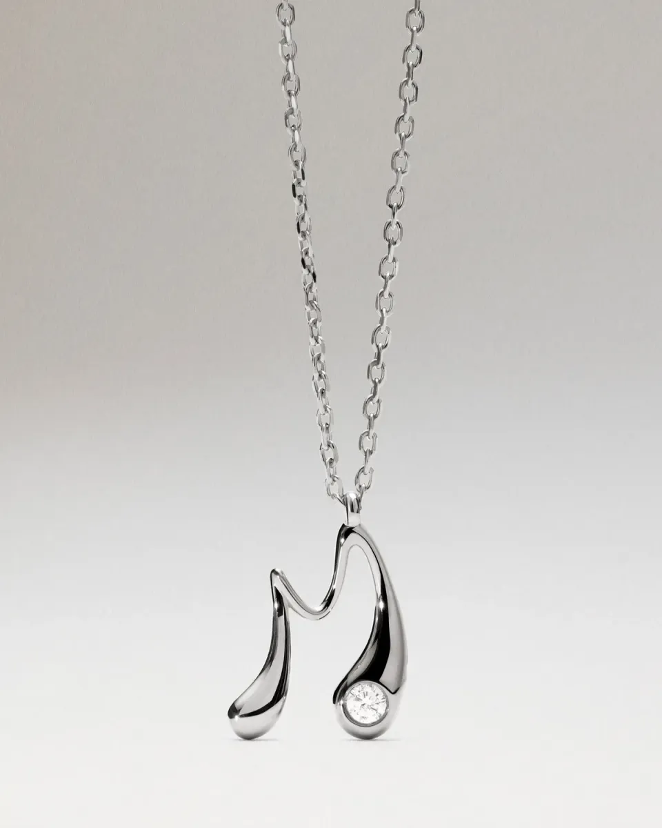 PDPAOLA Initial M collier argent 40-50 cm