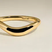 Astrid & Miyu Wave bague vague or