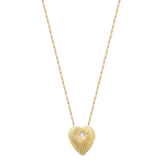 Nao de Paris Venezia collier plaqué or nacre 48 cm
