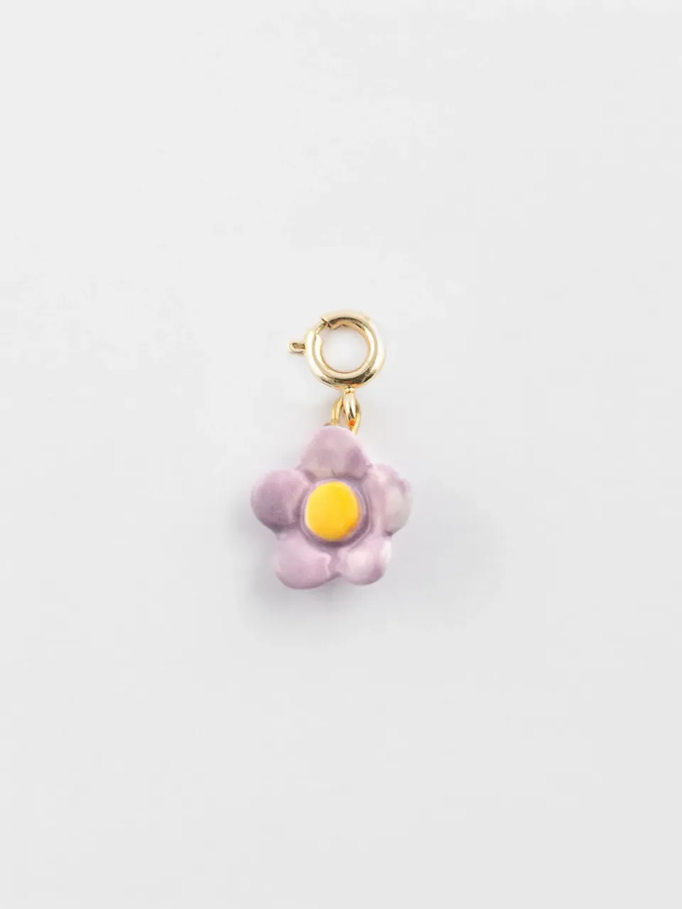 Nach Bijoux Charm's fleur violette charm porcelaine violette