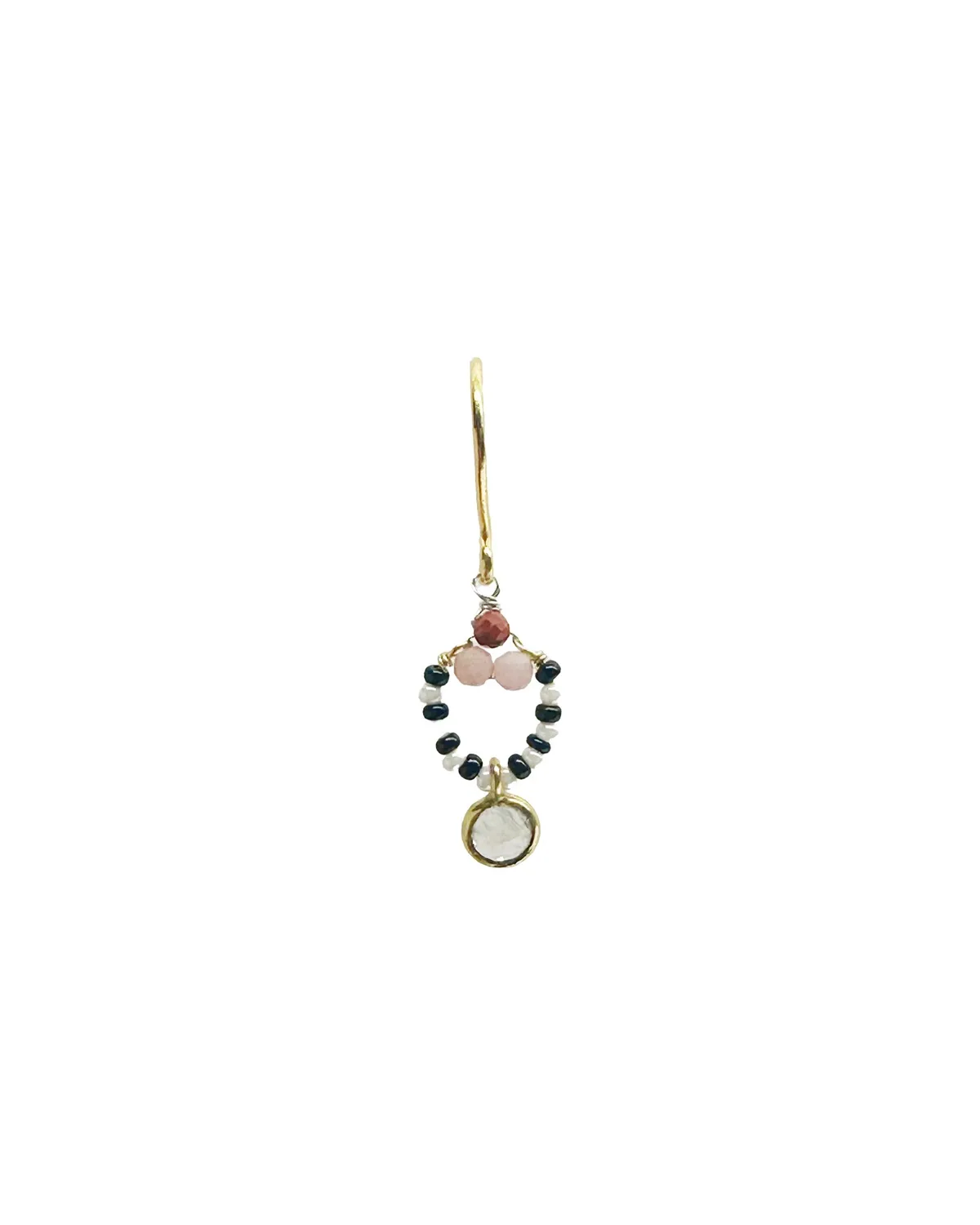 Le Fourbi de Capucine Z10 boucles d'oreilles jaspe pierre de lune