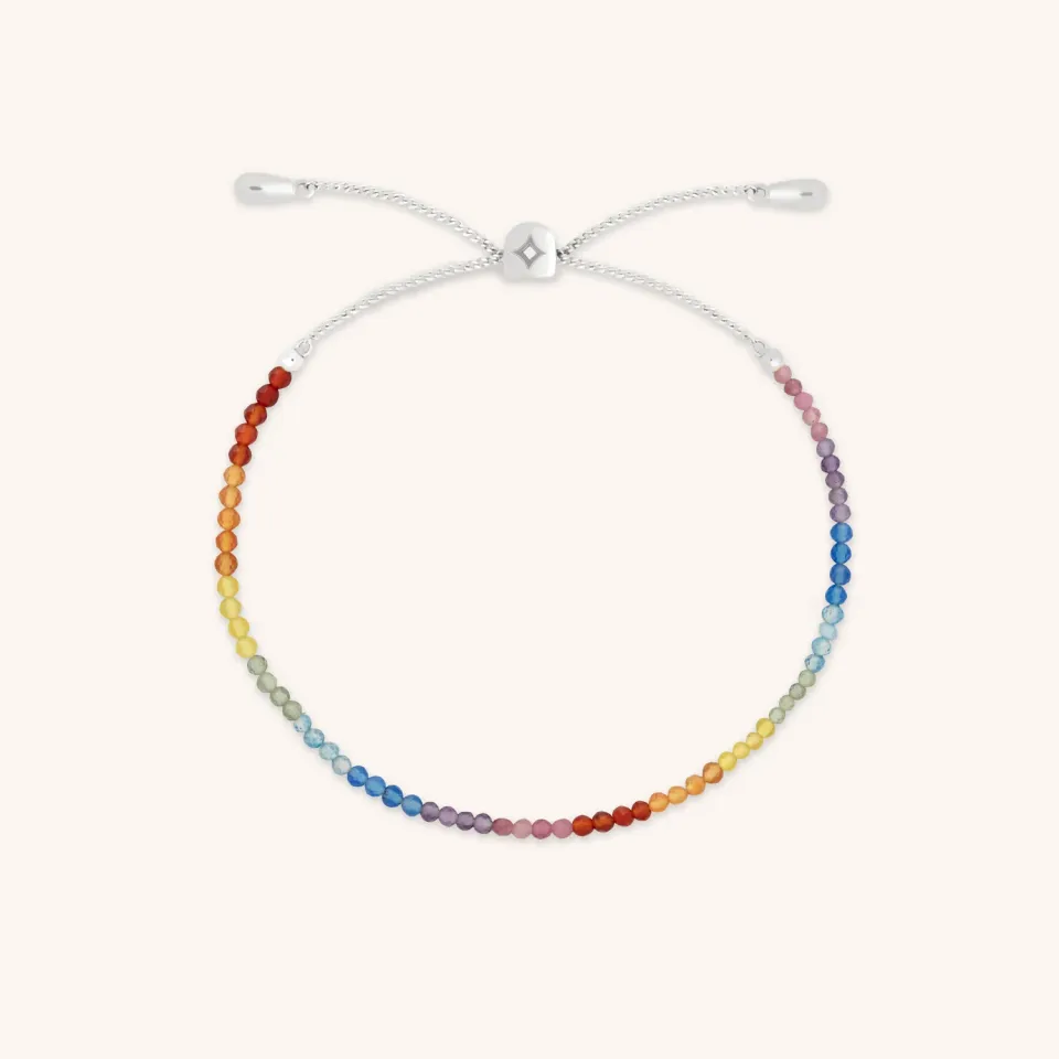 Astrid & Miyu Rainbow Junior bracelet or blanc 9 carats