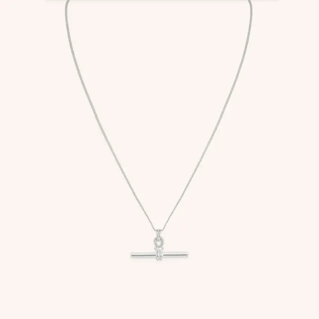 Astrid & Miyu Hardware T-Bar collier argent