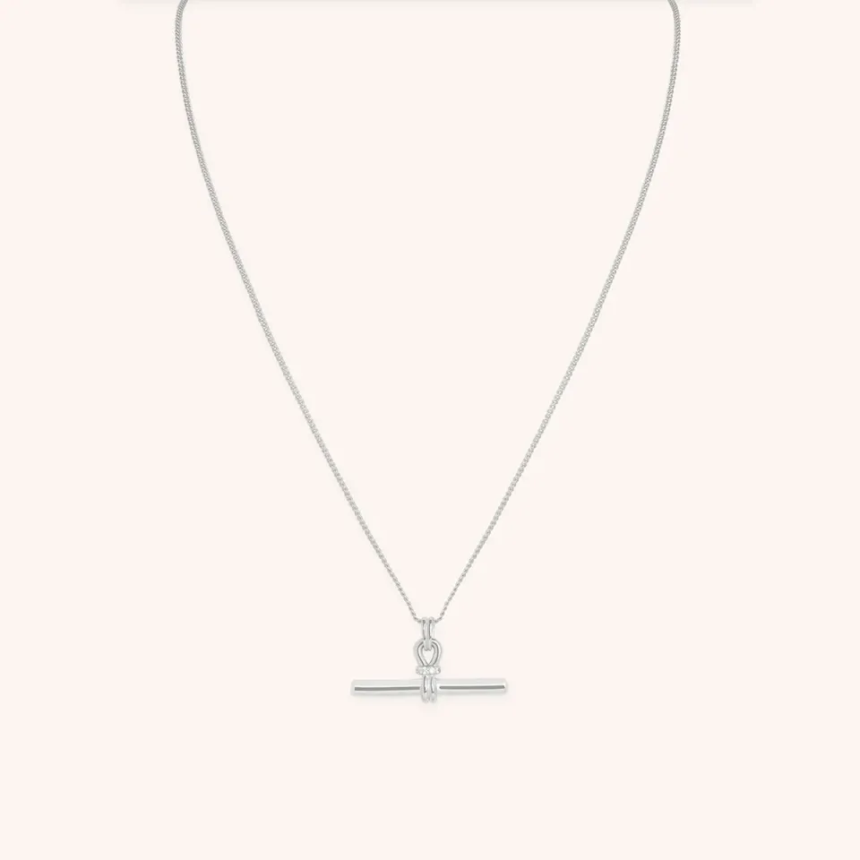 Astrid & Miyu Hardware T-Bar collier argent