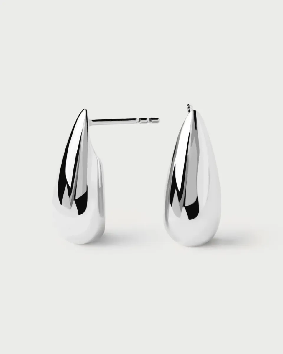 PDPAOLA Sugar Large boucles d’oreilles argent