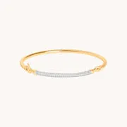 Astrid & Miyu Pavé Chain Link bracelet doré maillons