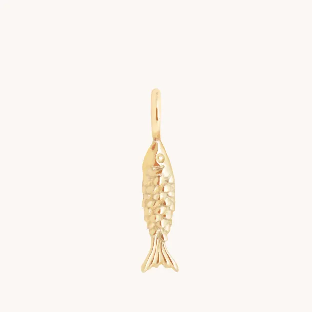 Astrid & Miyu Fish breloque or 9 carats mini