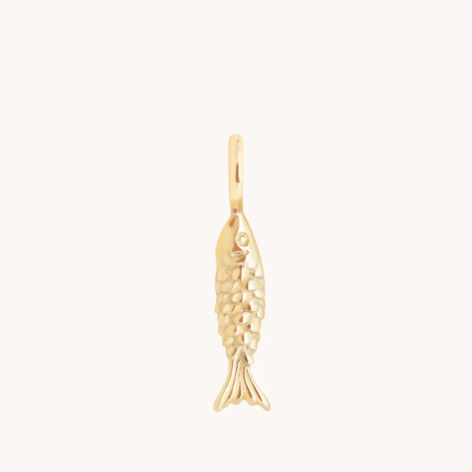 Astrid & Miyu Fish breloque or 9 carats mini