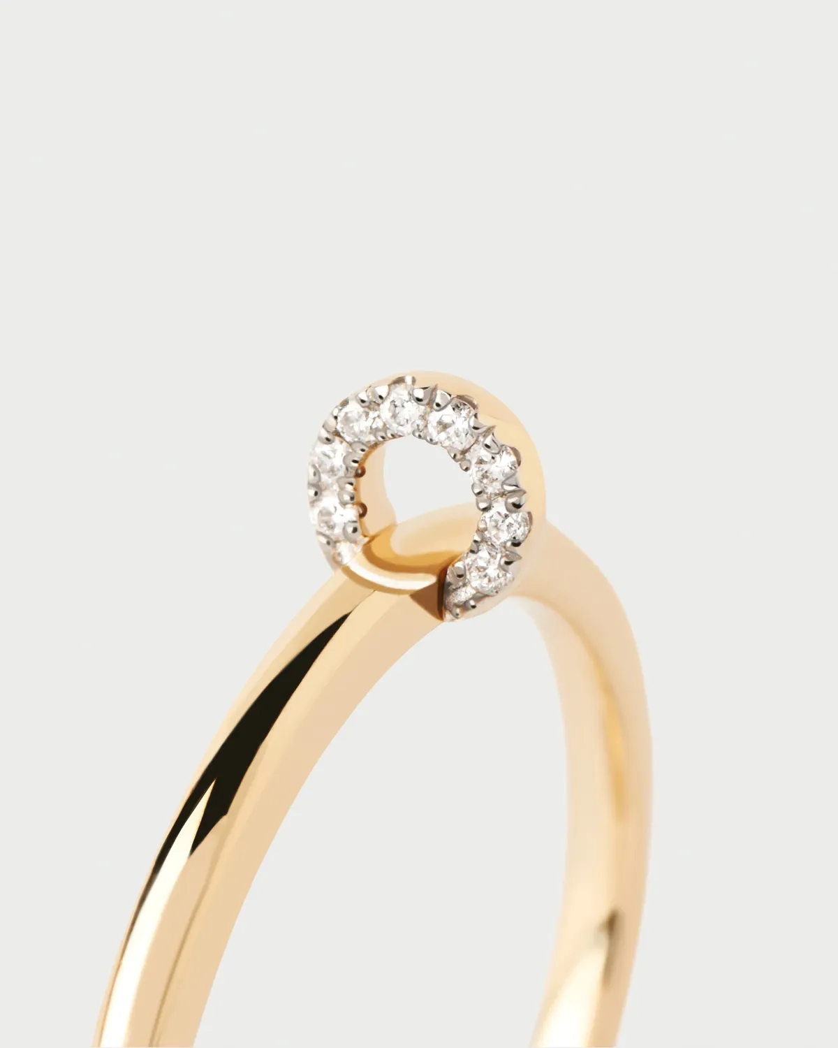 PDPAOLA Loop bague or diamants 0,03 carat