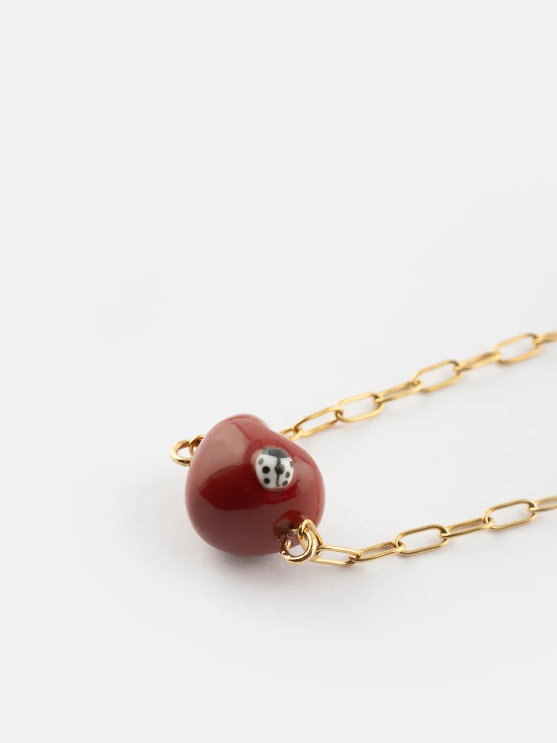 Nach Bijoux Chérie Cherry collier cœur rouge 50 cm