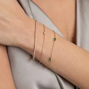 Astrid & Miyu Essential Crystal bracelet breloque doré