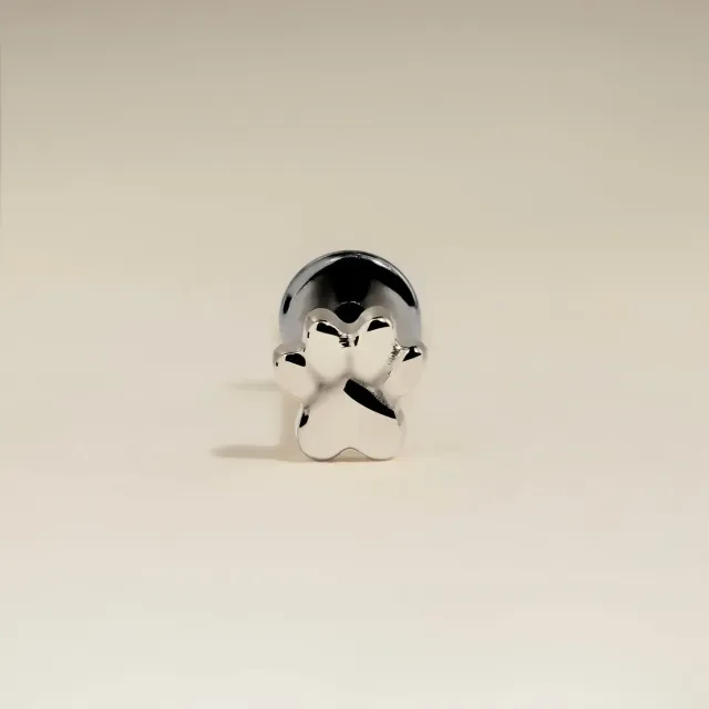 Astrid & Miyu Paw clou piercing titane patte platine