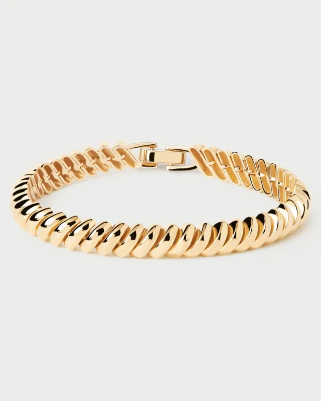 PDPAOLA Gaia bracelet plaqué or 15 cm